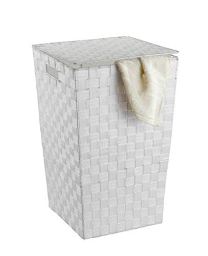 Wenko Adria Square 22277100 cesto biancheria 48L bianco con coperchio