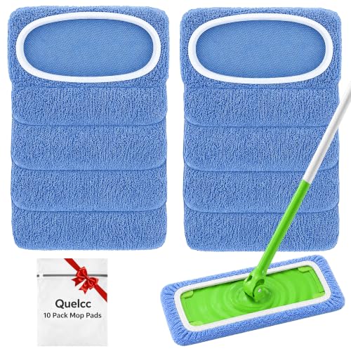 Quelcc Panni Microfibra Pavimenti Swiffer 10 Pezzi Blu Lavabili