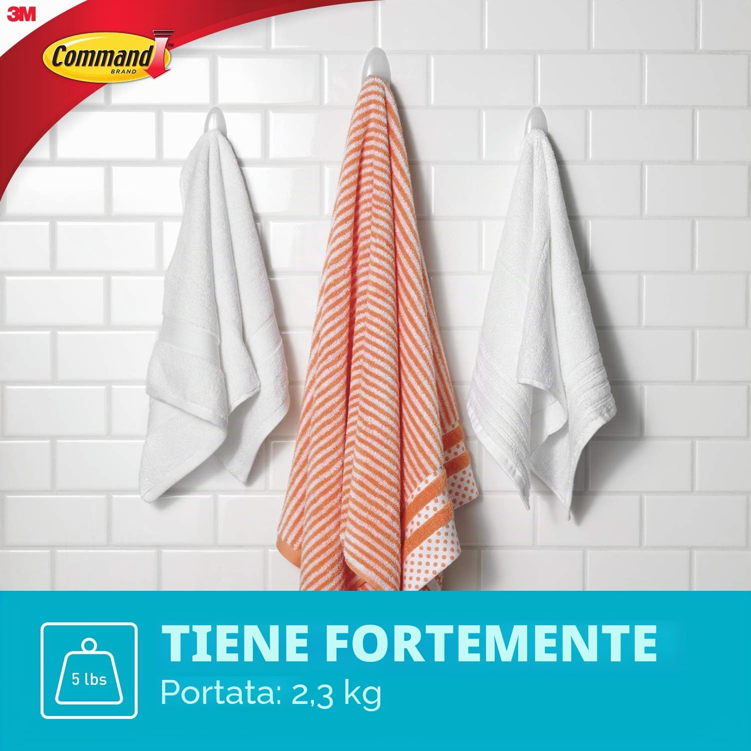 Command gancio bagno grande bianco standard