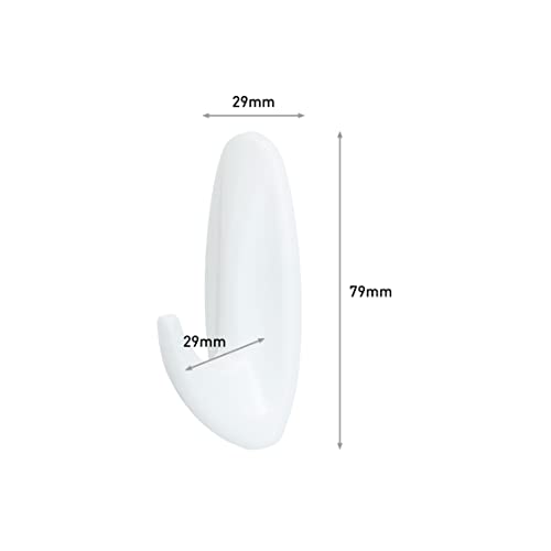 Command 17081 Ganci Adesivi Medi Bianchi 2 Pezzi 1,3 kg