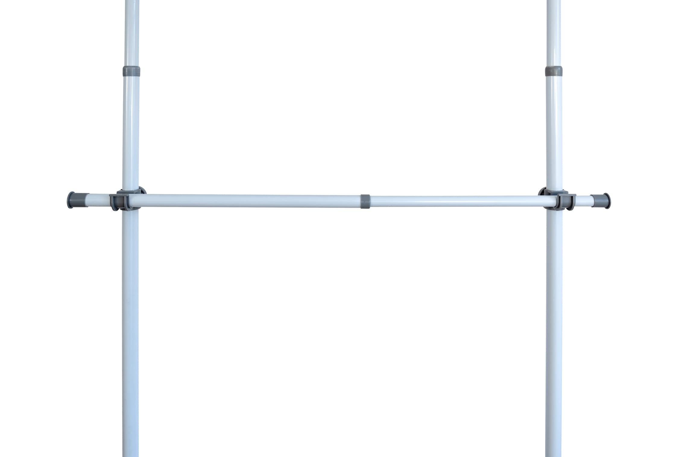 Wenko Herkules asta armadio telescopica 75-120 cm bianco/grigio