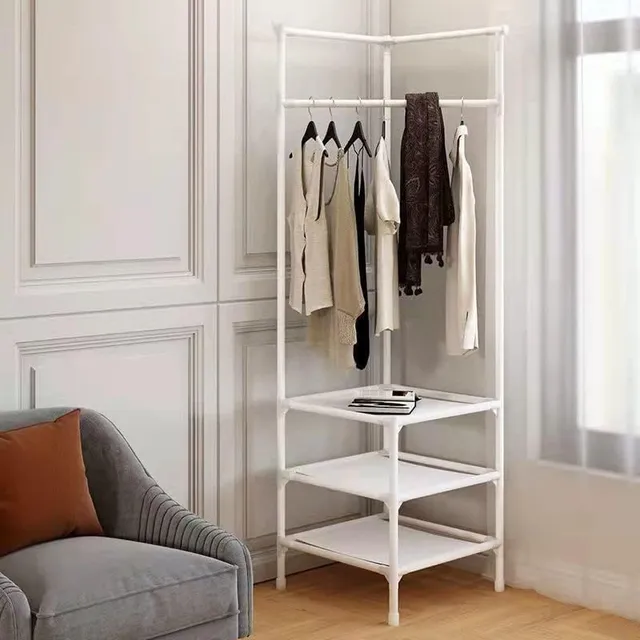 Cecaro stender angolare bianco 3 ripiani 45x45x180 cm
