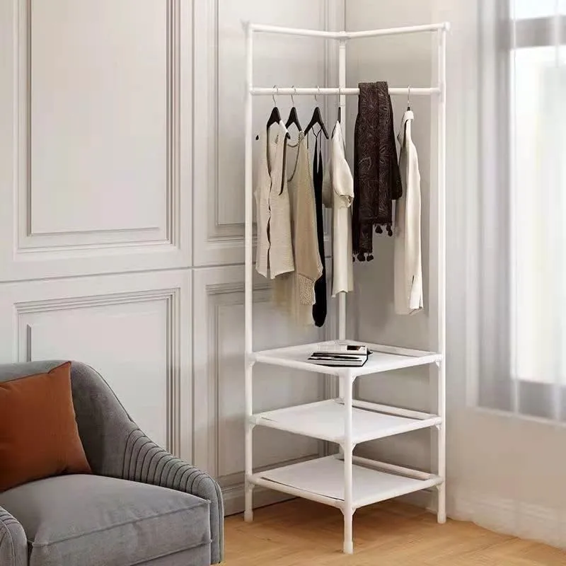 Cecaro stender angolare bianco 3 ripiani 45x45x180 cm