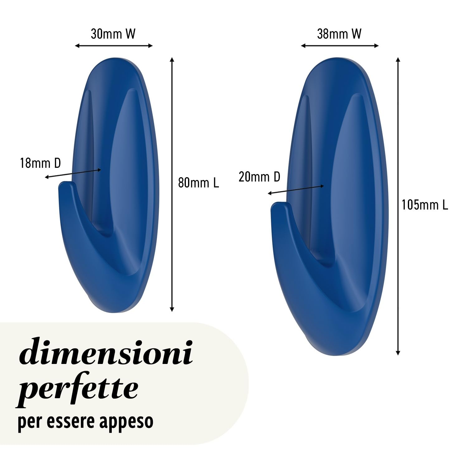 Command ganci adesivi ghiaccio 10 pezzi senza forare