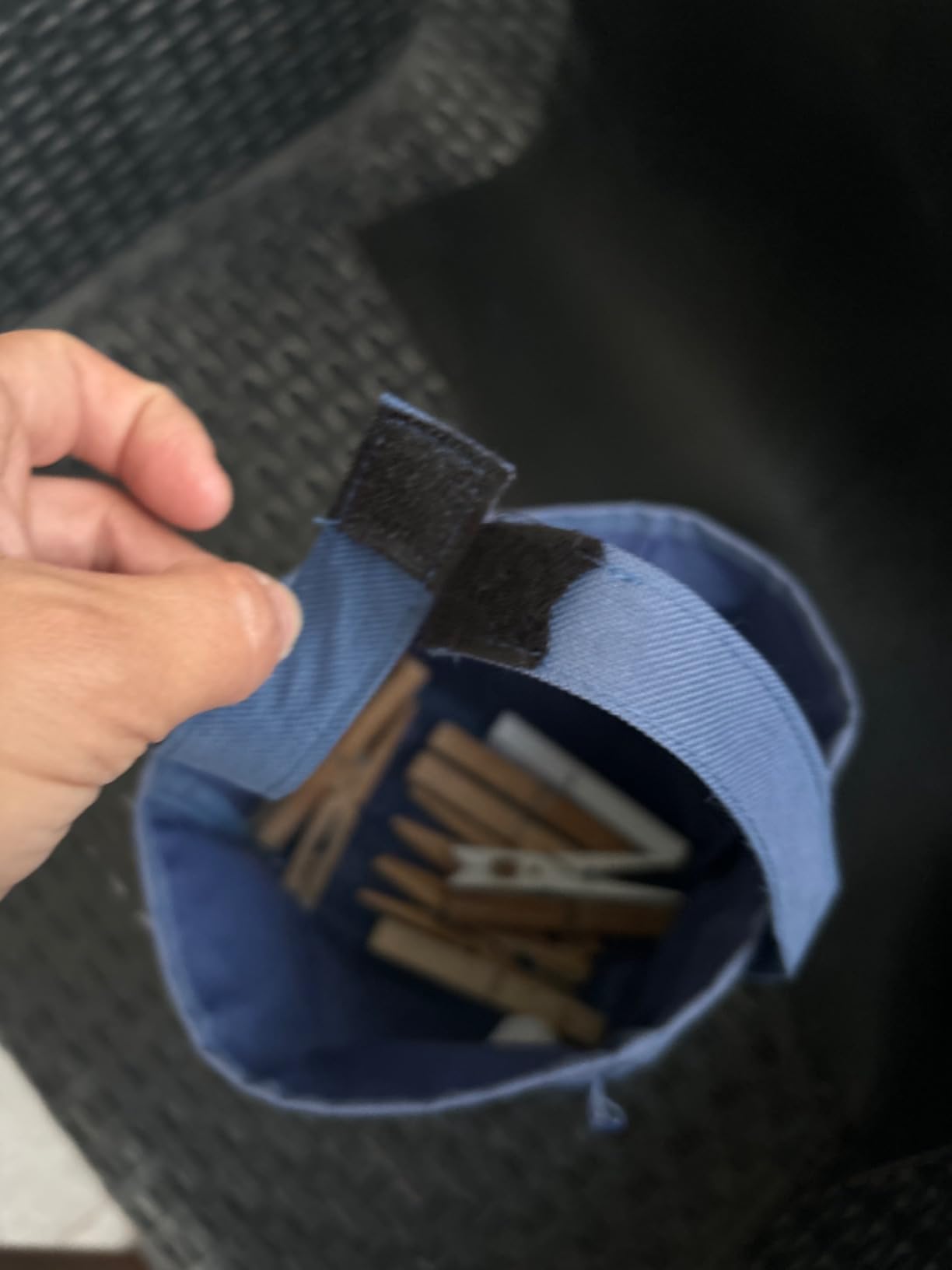 Wenko Cestino per Mollette Blu in Poliestere