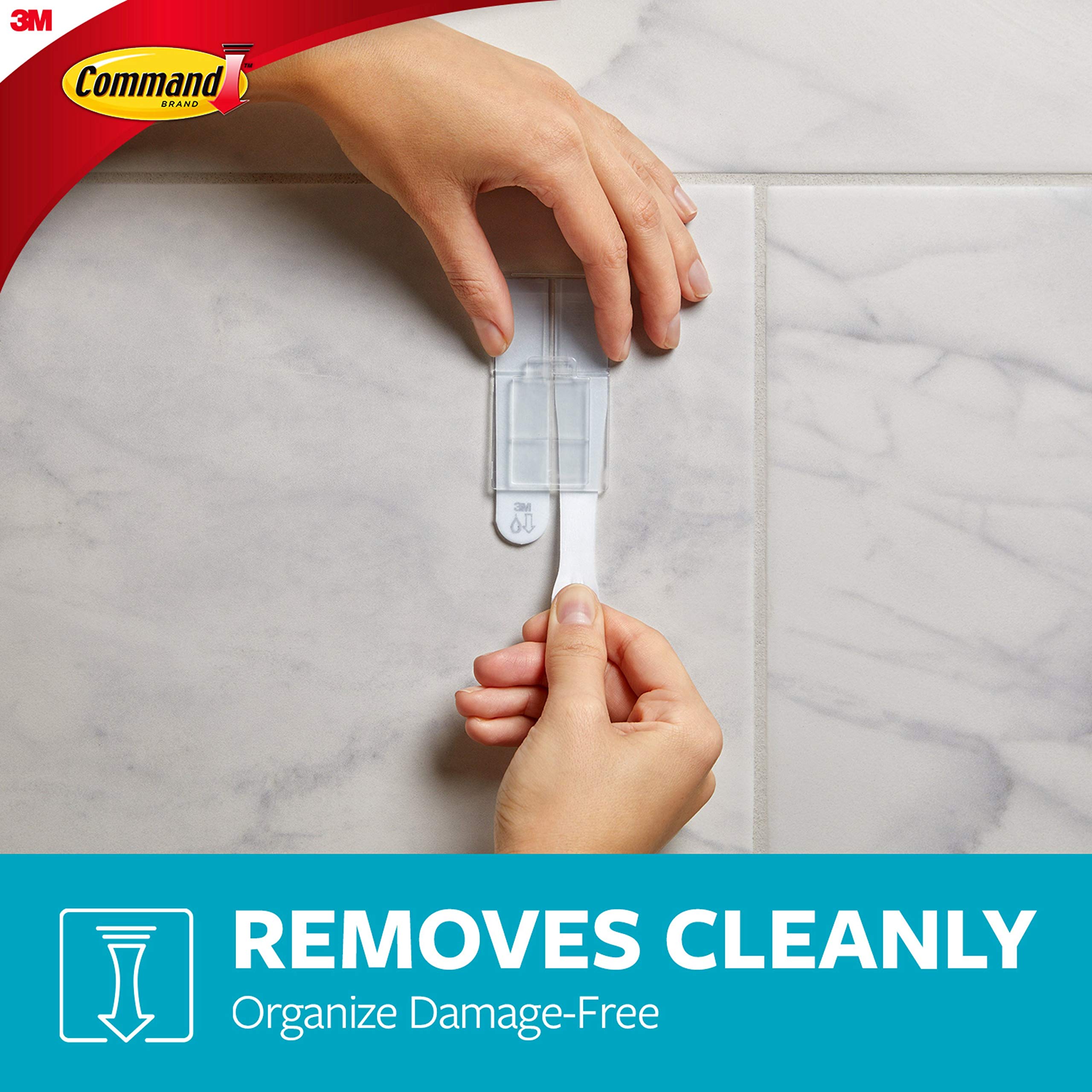Command Cestello Bagno Doccia Nichel Satinato 4 strisce