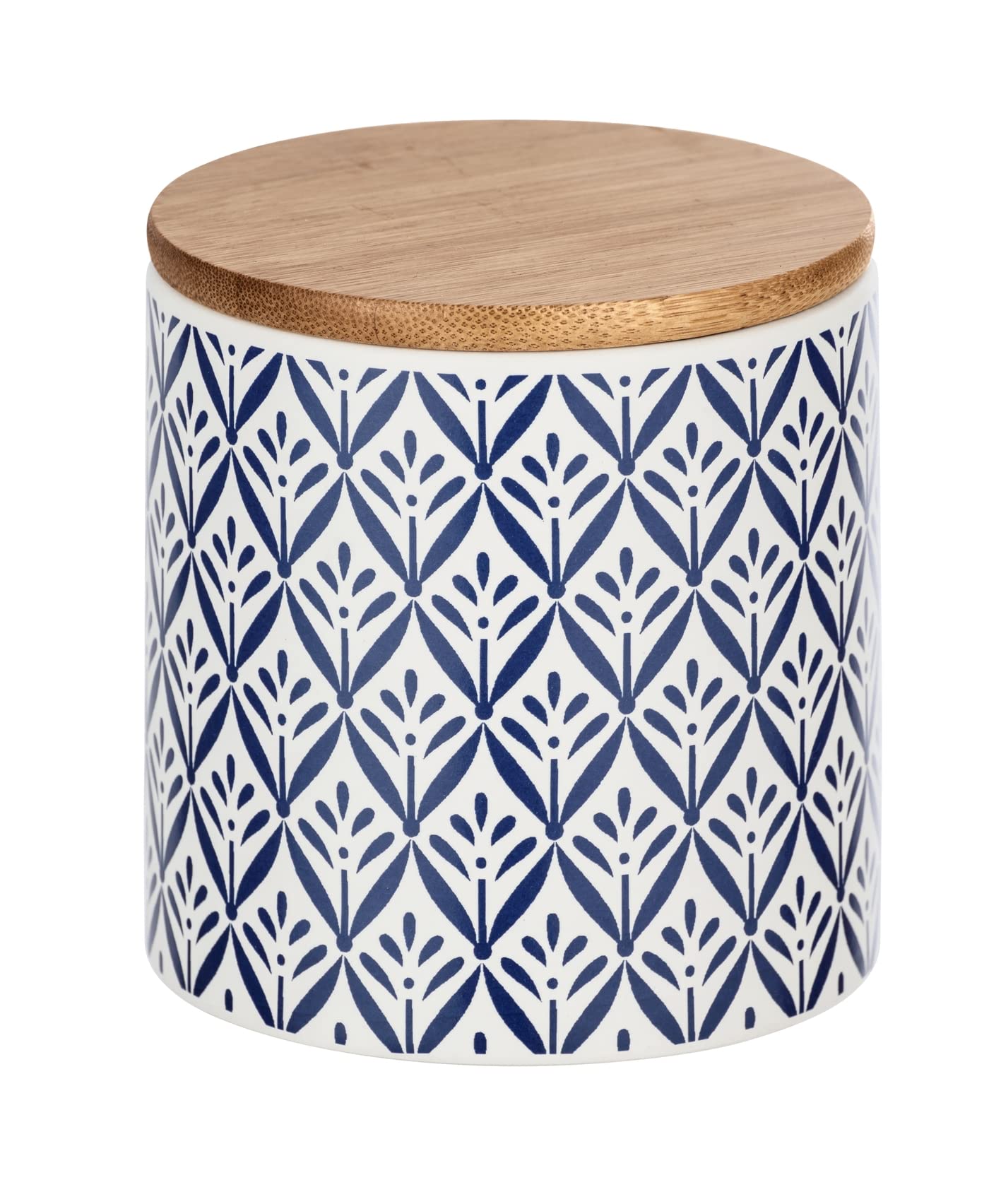 WENKO Lorca barattolo cucina ceramica 0,45 L blu