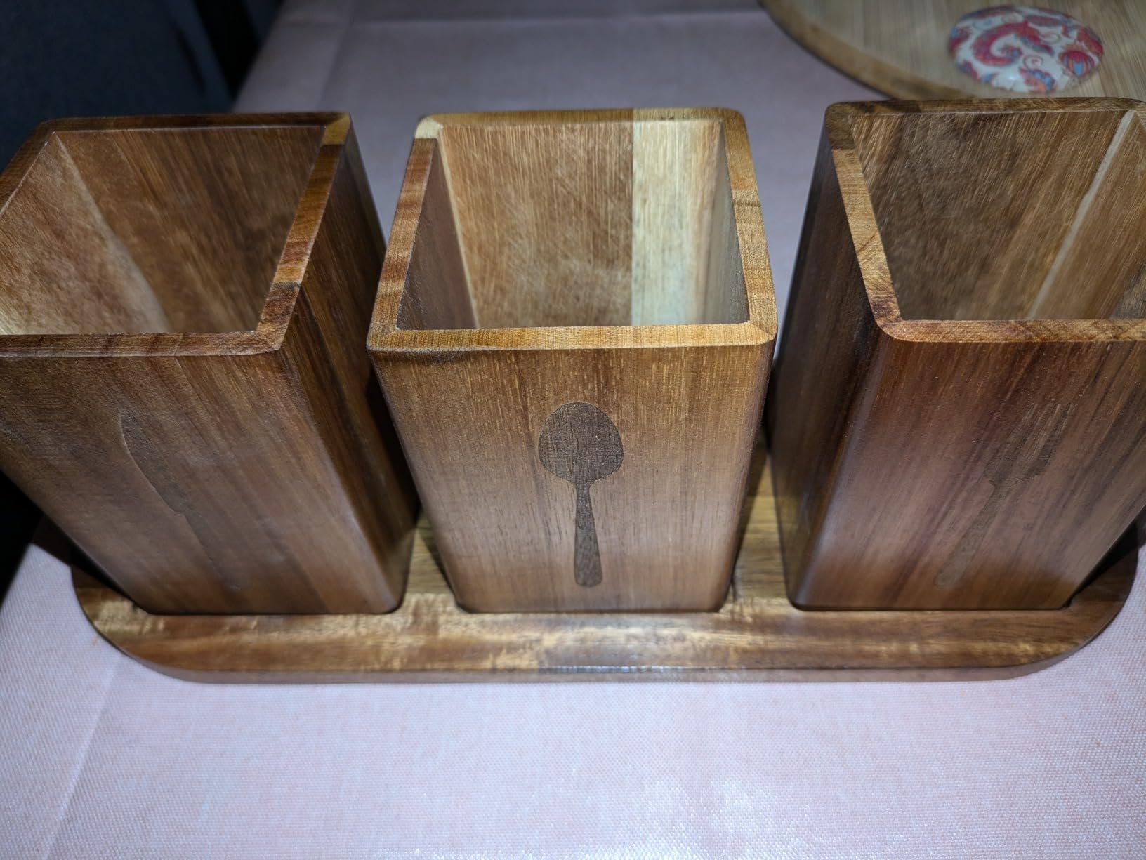 Gachiwar Scolaposate Legno Acacia 33x11,5 cm Set 3 Pezzi