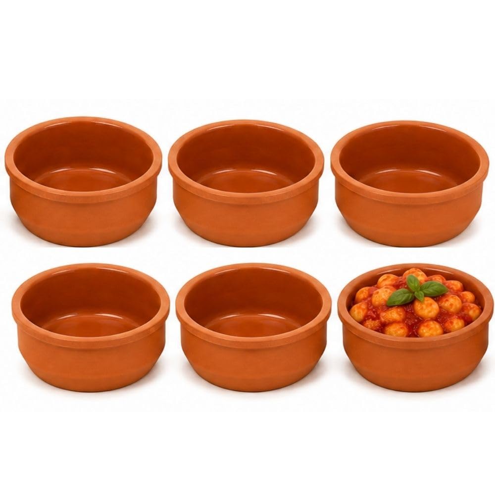 Cecaro Group tegamini terracotta forno 12 cm set 6 pezzi