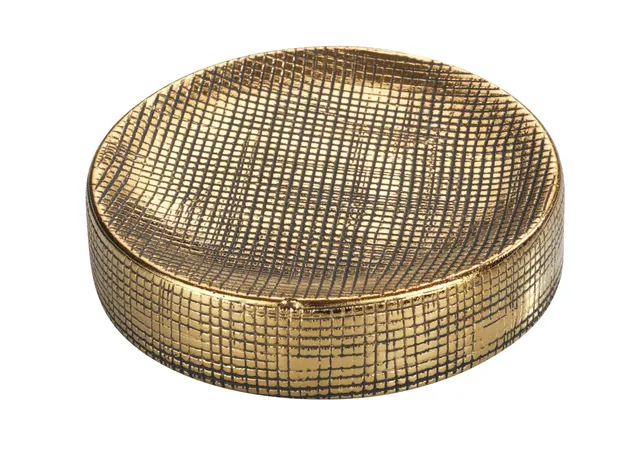 Wenko Rivara portasapone ceramica oro