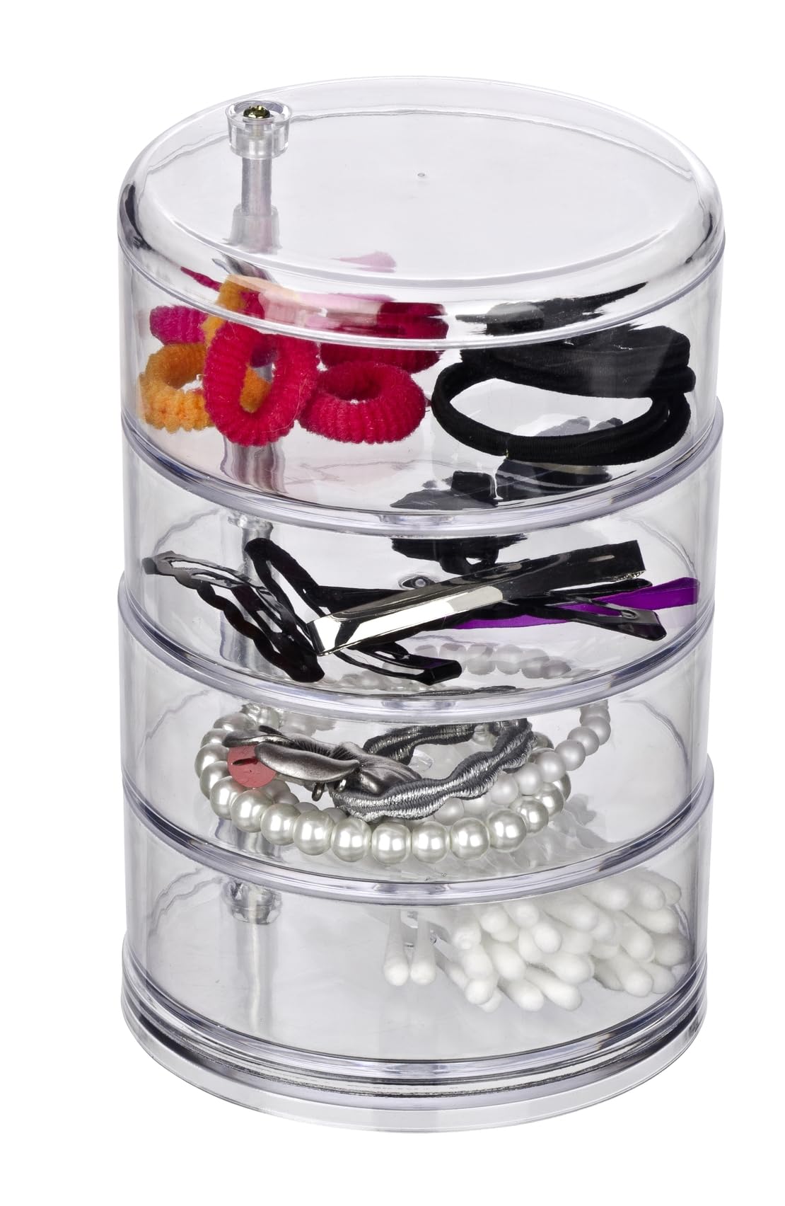 Wenko Torre organizer cosmetici trasparente