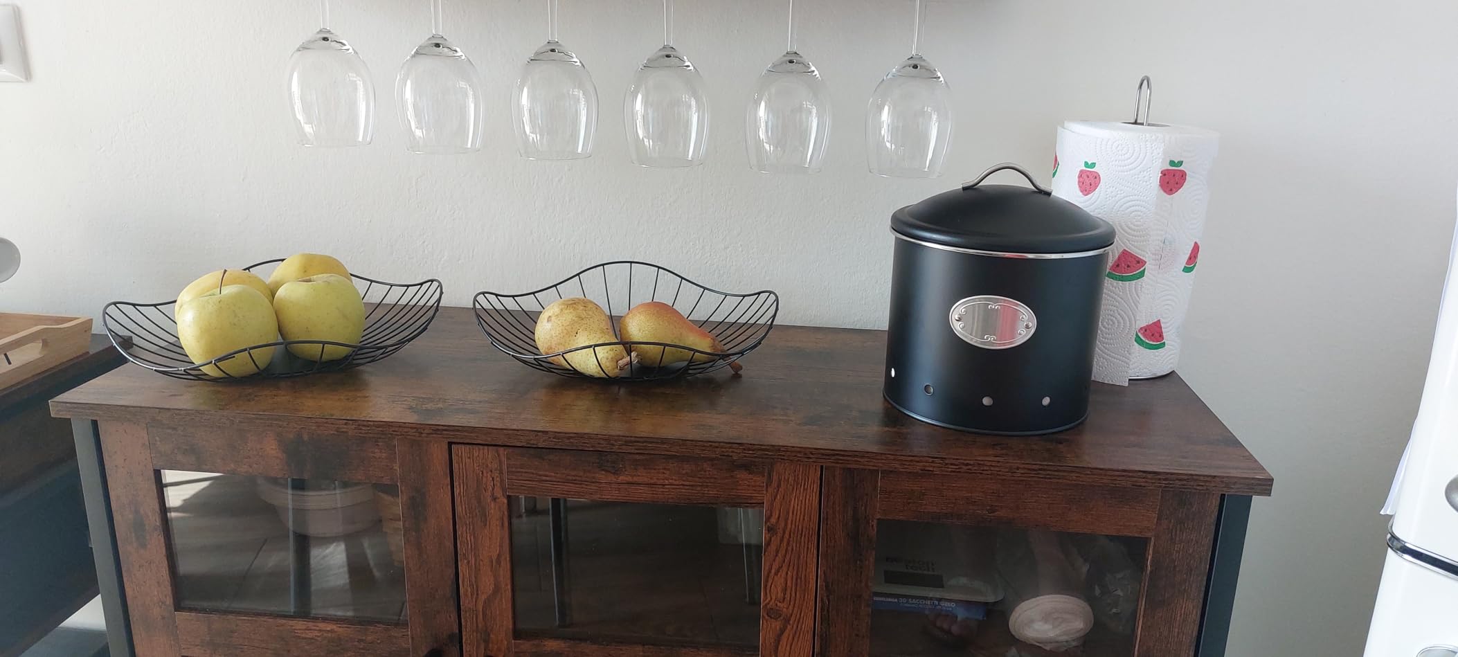 Wenko Barattolo Ermetico Nero 1,6 L Metallo