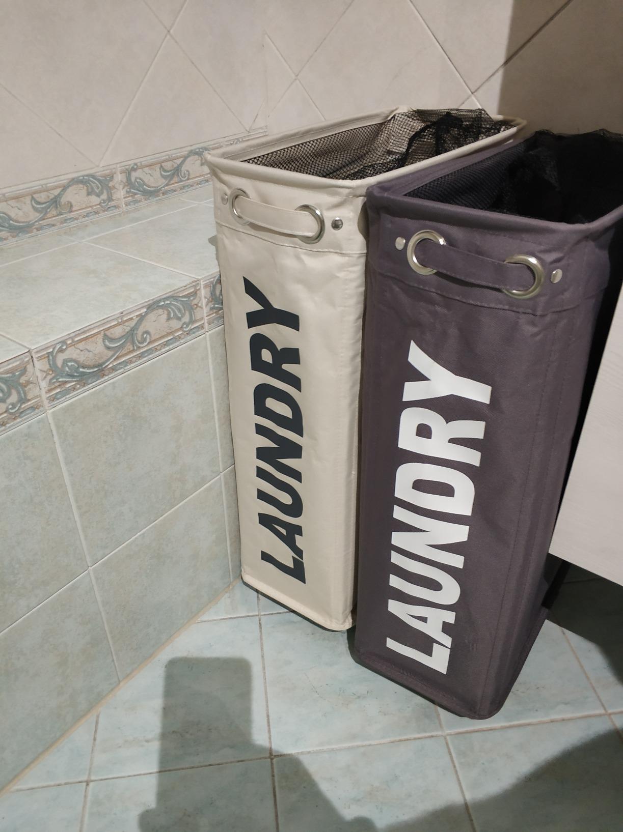 Wenko Corno Portabiancheria Taupe 43 l