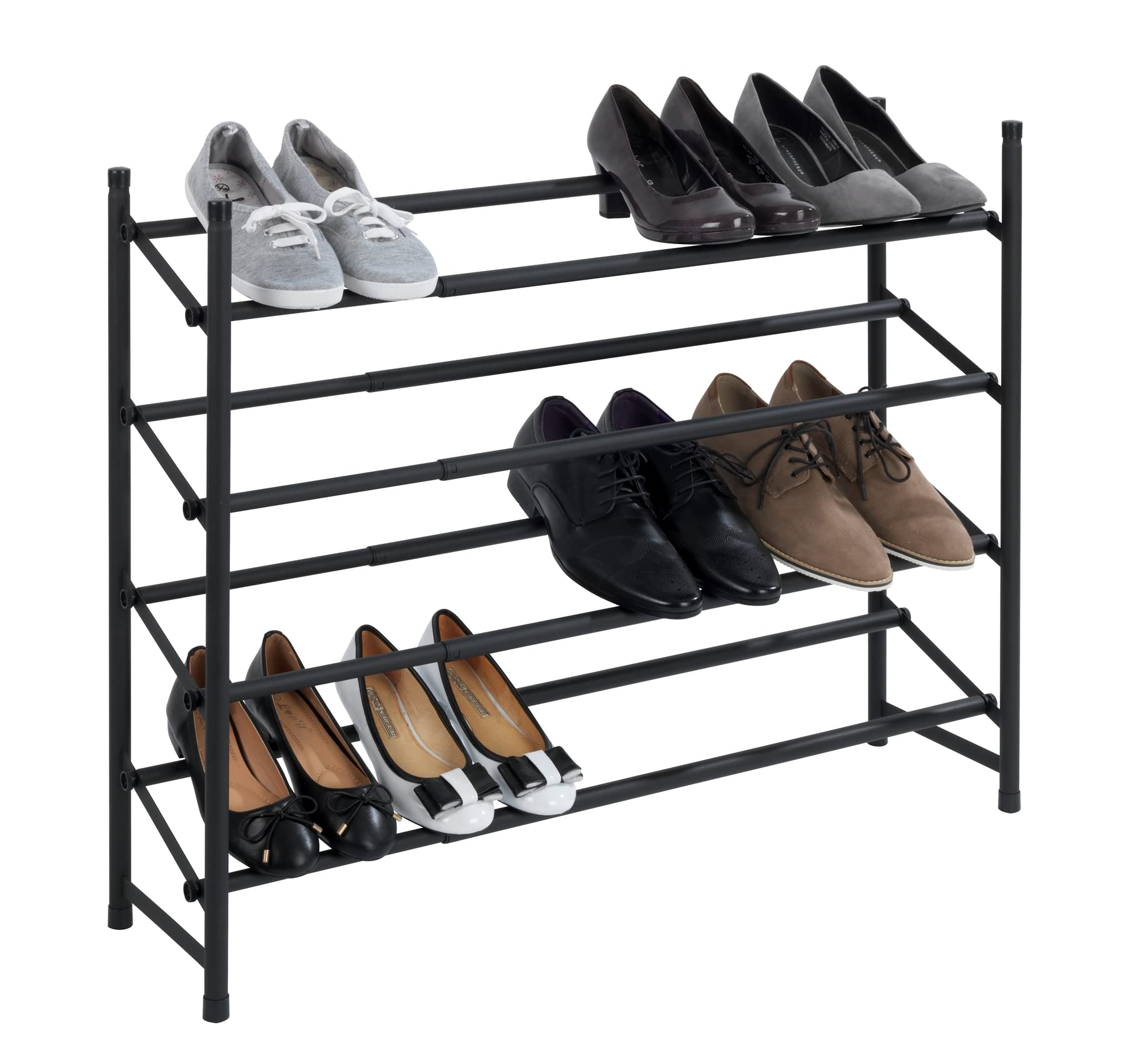 Wenko Hero Scarpiera Estensibile 24 Paia Nera 62-115 cm