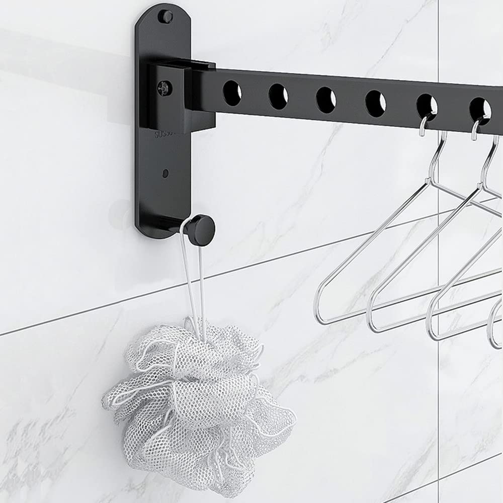 Lxoraziy Pieghevole 90° appendiabiti parete acciaio 25 cm