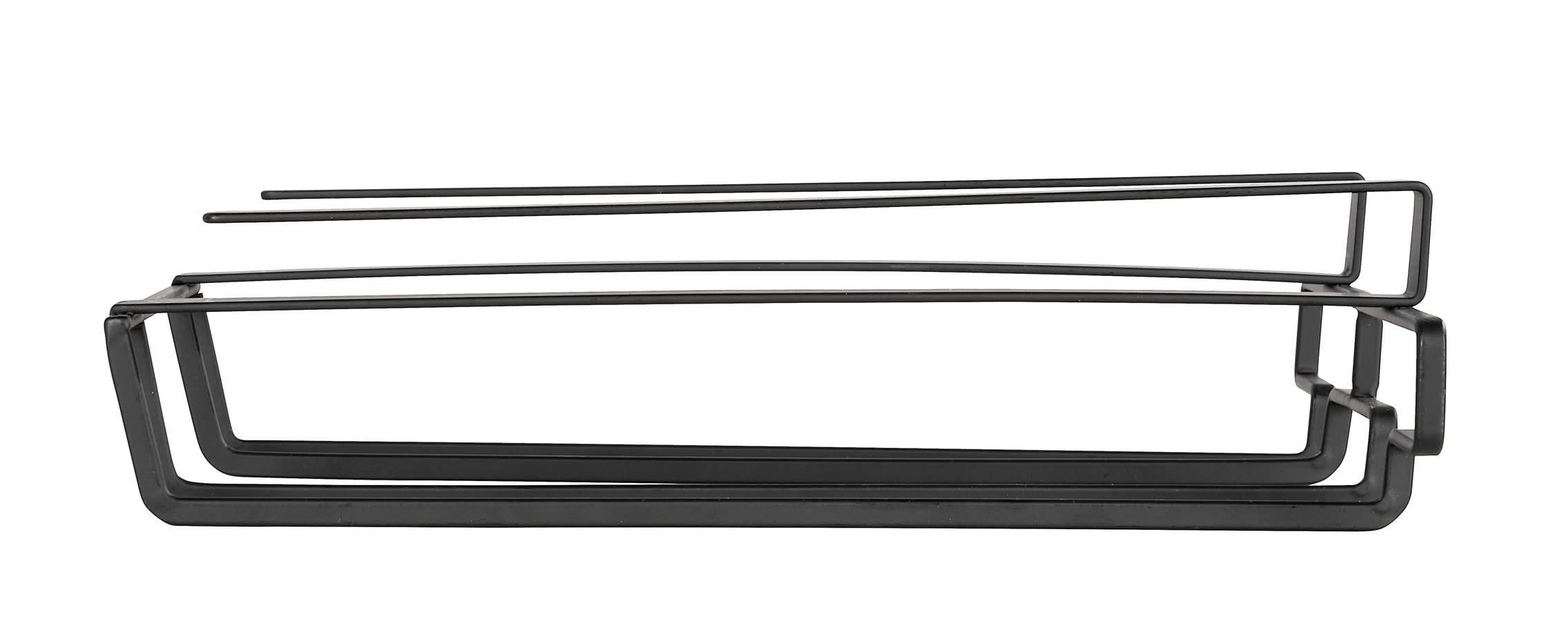 Wenko portabicchieri sottopensile 20x28 cm nero per 6 bicchieri