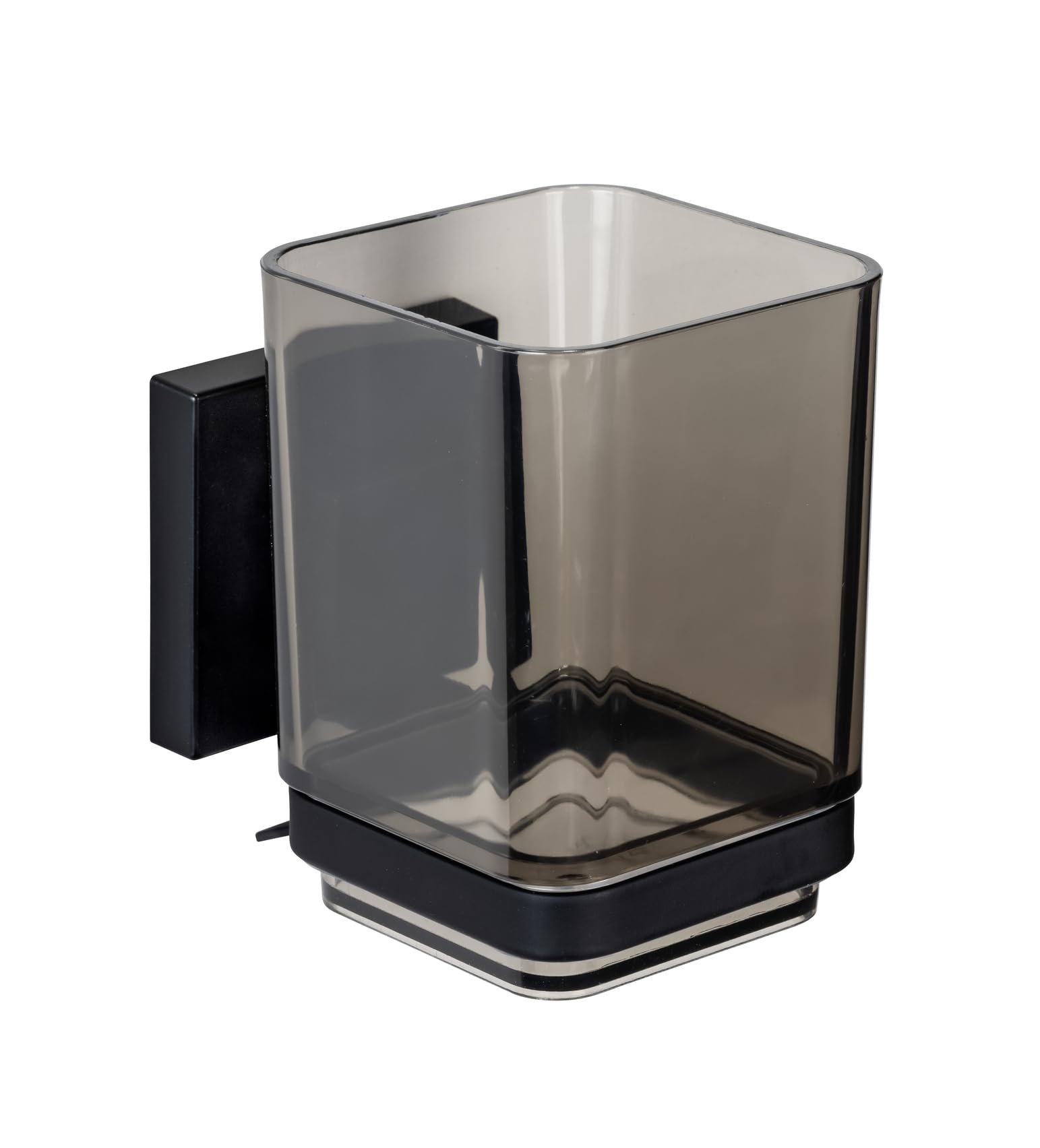 Wenko Vacuum-Loc Quadro portaspazzolini nero senza foratura