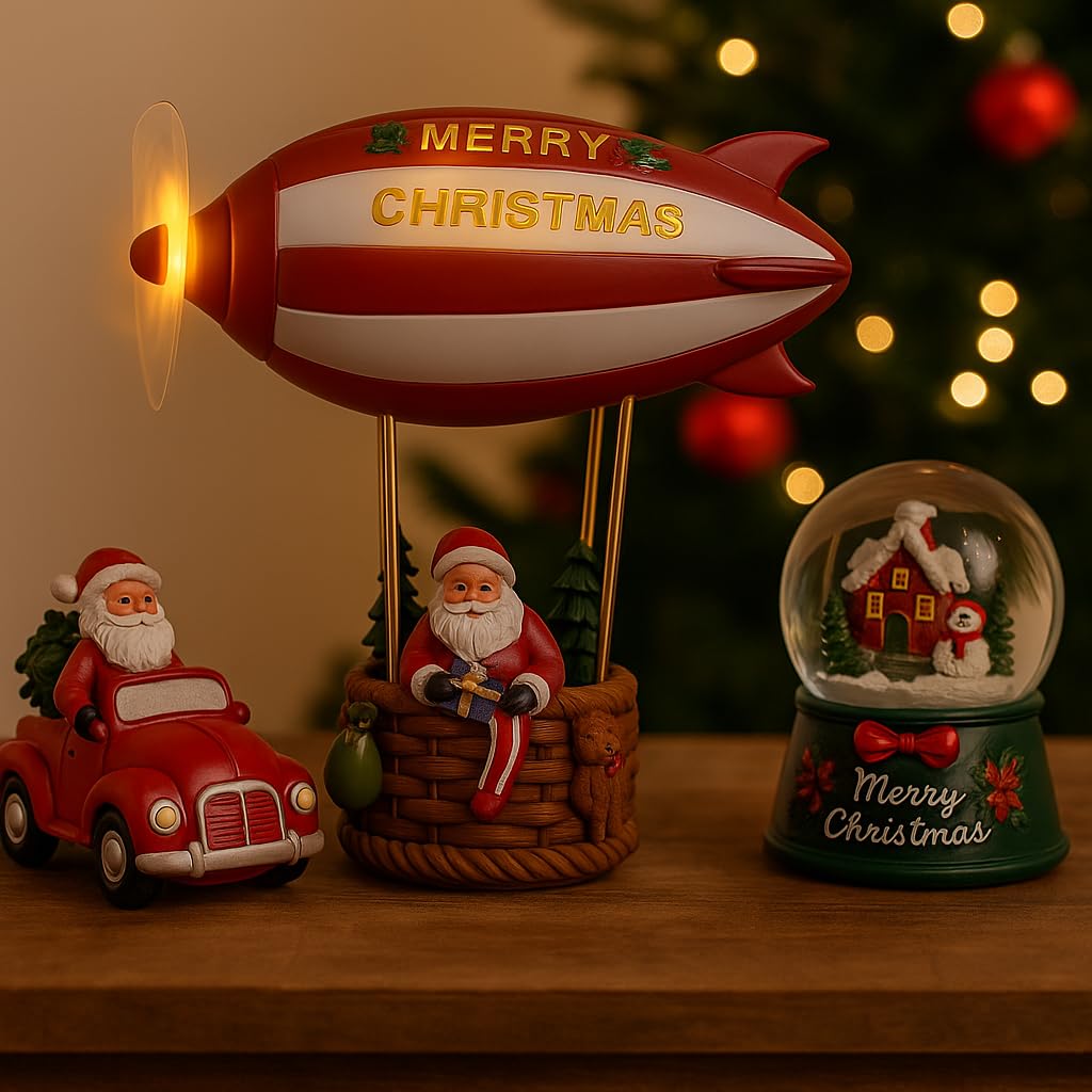 Cecaro Group Mongolfiera Natalizia decorazione luminosa 15 cm