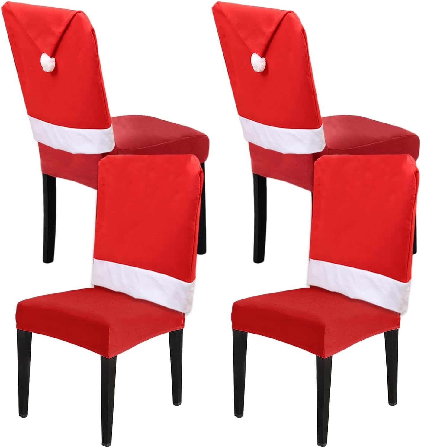 Cecaro Group Set 6 Coprisedie Natalizie 60x50 Cappello