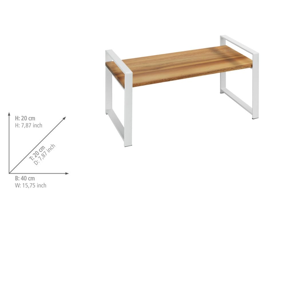 Wenko Louisa Scaffale Cucina Bianco 40x20x20 cm
