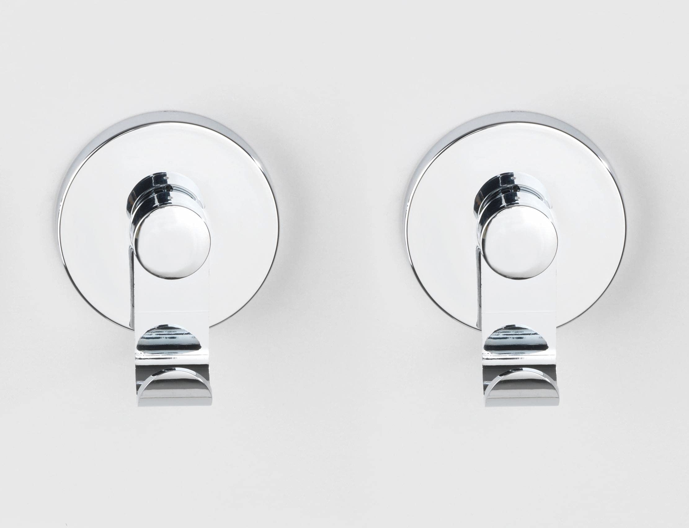 Wenko Vacuum-Loc ganci parete cromo set 2 pezzi senza forare