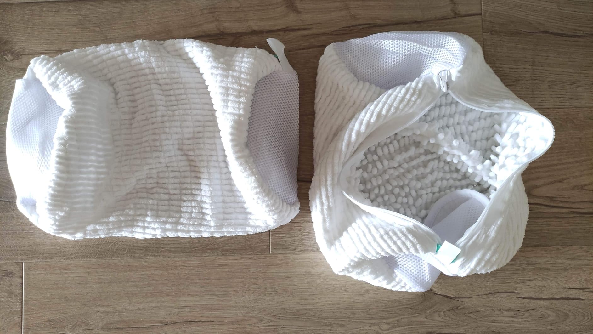 Quelcc Sacchetto Lavatrice Scarpe Bianco 2 Pezzi 39x19 cm