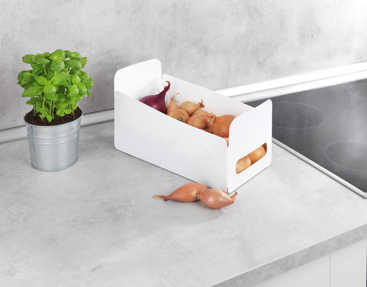 Wenko 54025100 Contenitori 15x18x40 cm Set 3 Pezzi Bianchi