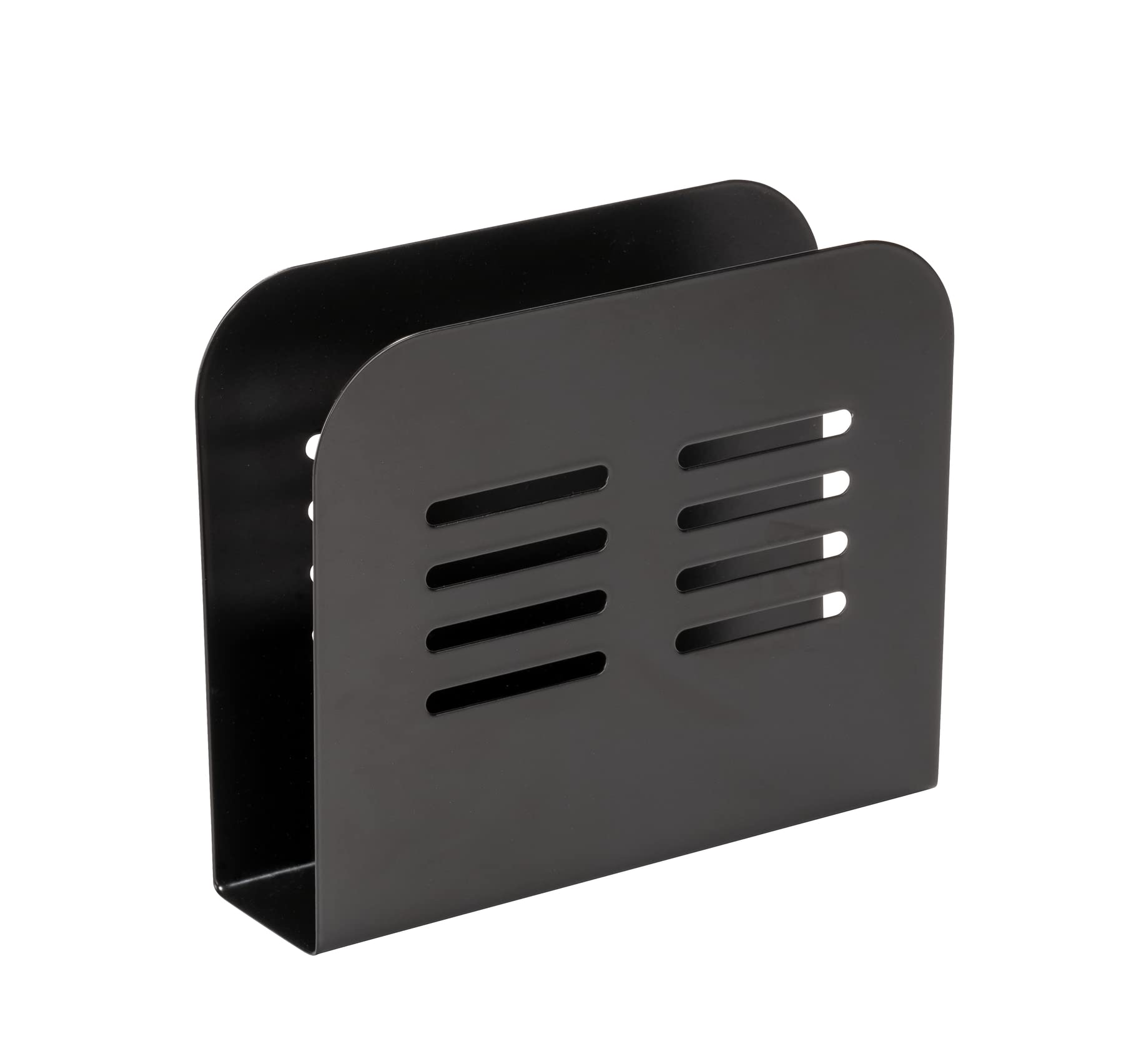 Wenko Baco Portatovaglioli 15x12,5x4 cm Nero Metallo
