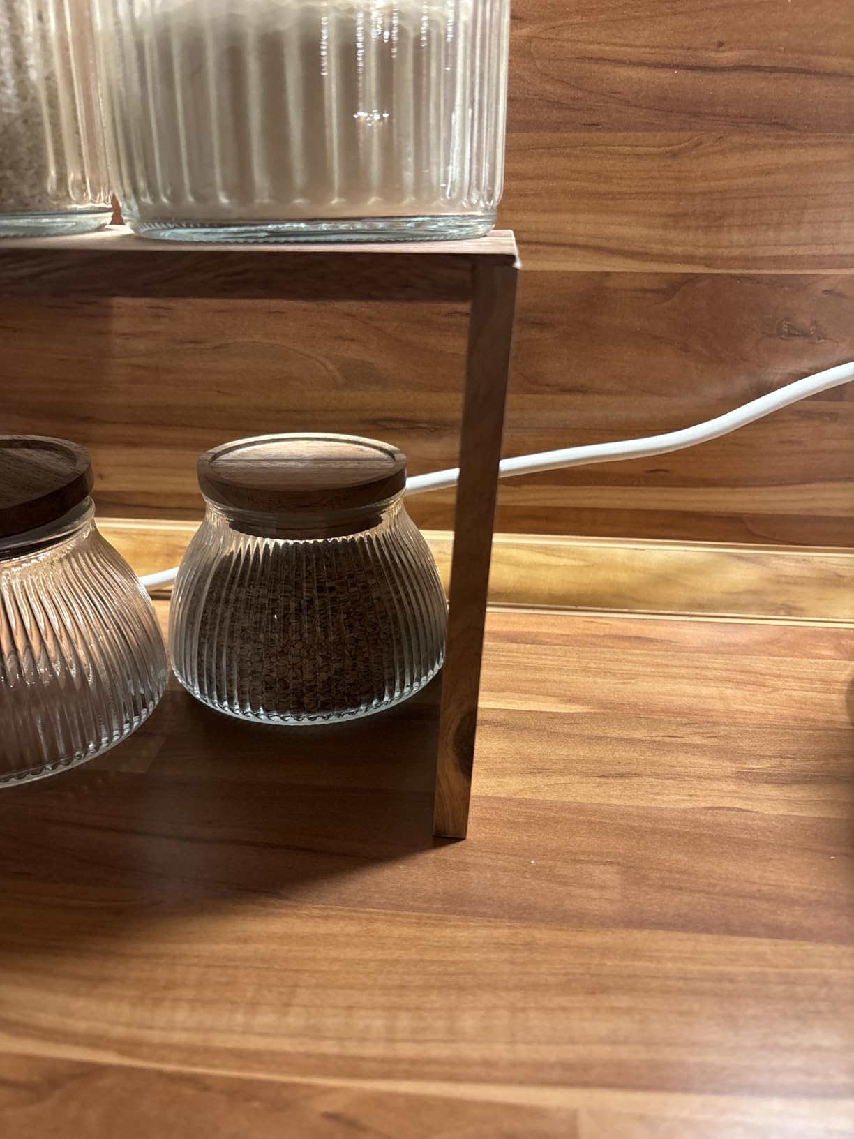Wenko Vali Mensola Cucina Acacia 2 Pezzi