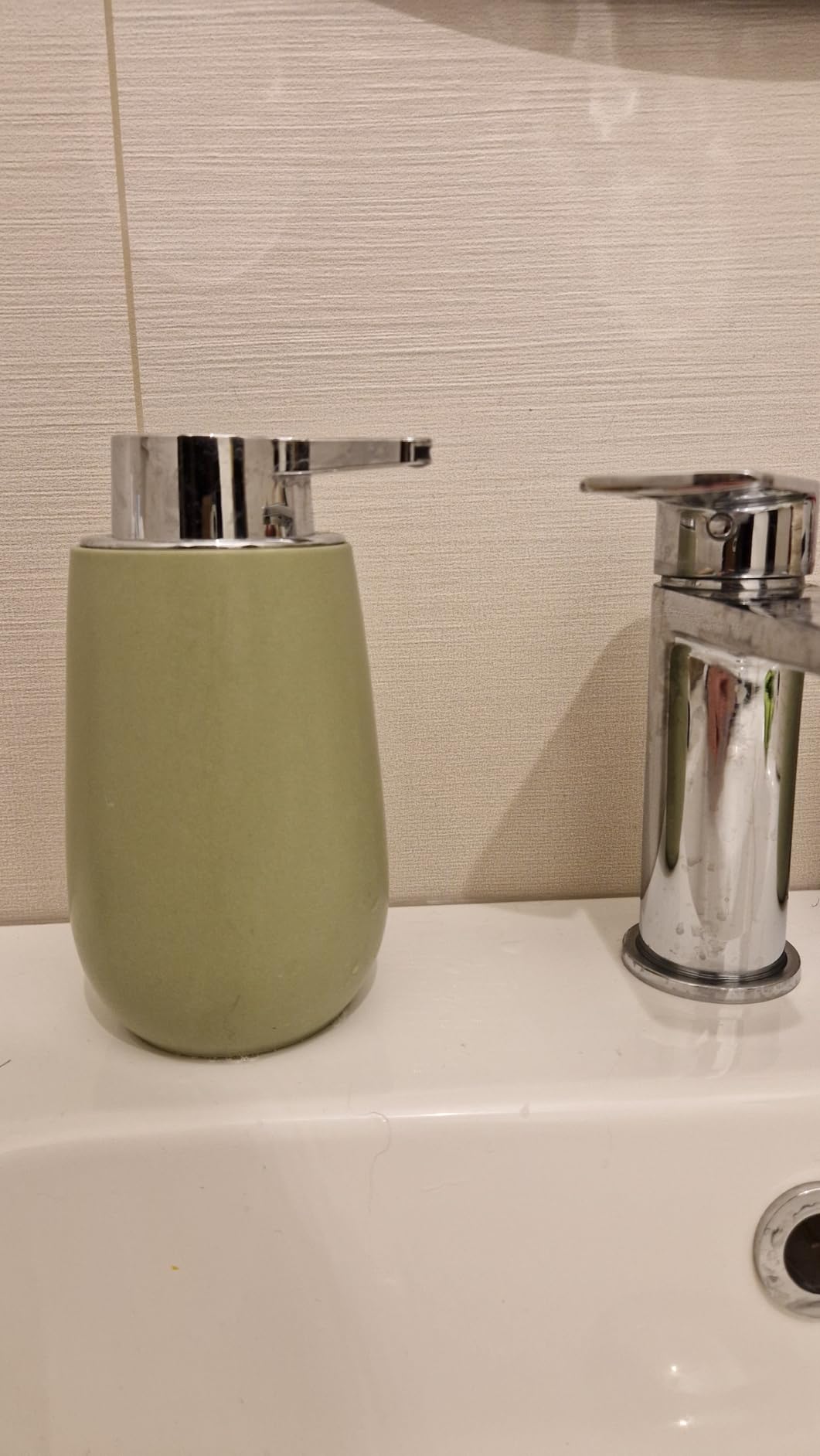 WENKO Badi dispenser sapone ceramica bianco 320 ml