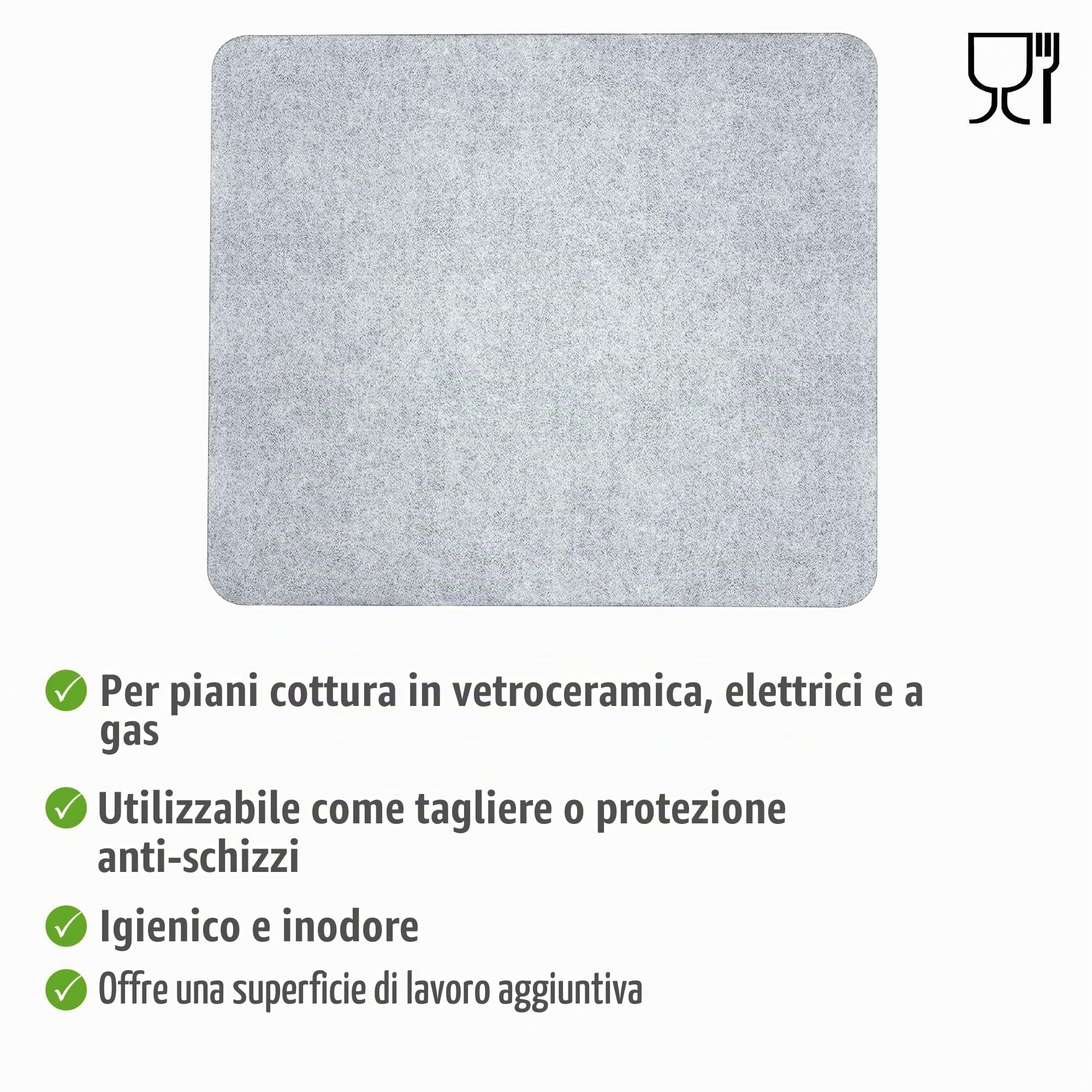 Wenko Universal 3 in 1 coprifornelli vetro trasparente