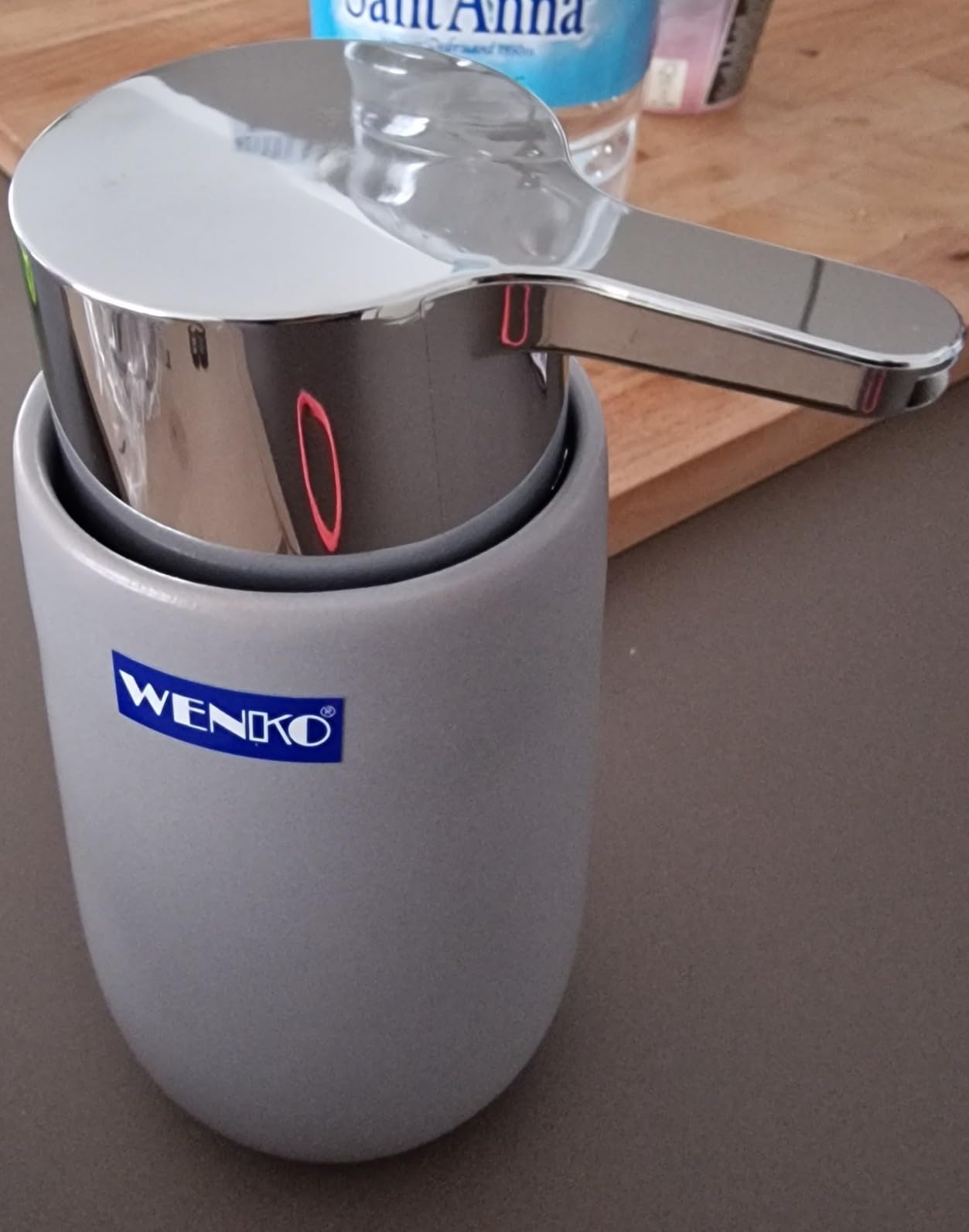 WENKO Badi dispenser sapone ceramica bianco 320 ml