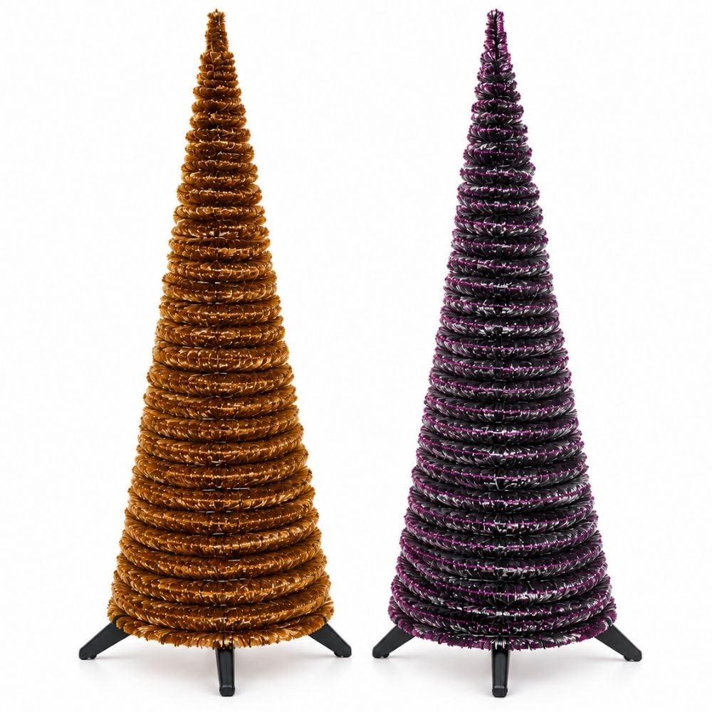 Cecaro Group Albero Natale Slim 120 cm con Luci e Musica