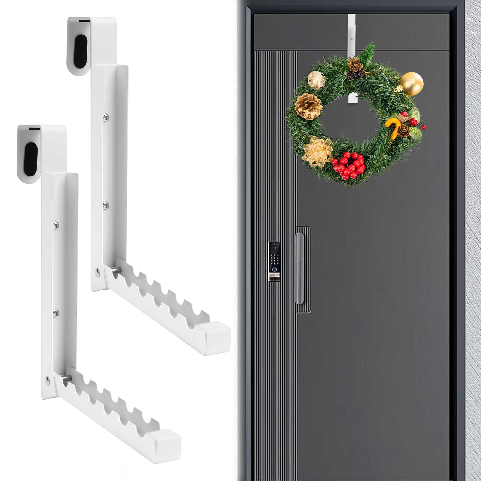 Gachiwar appendiabiti da porta pieghevole 6 ganci 2 pezzi salvaspazio