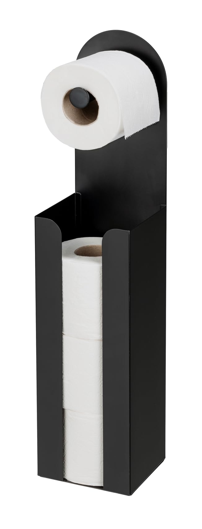 Wenko Agira Portacarta 2in1 Nero 12x54 cm