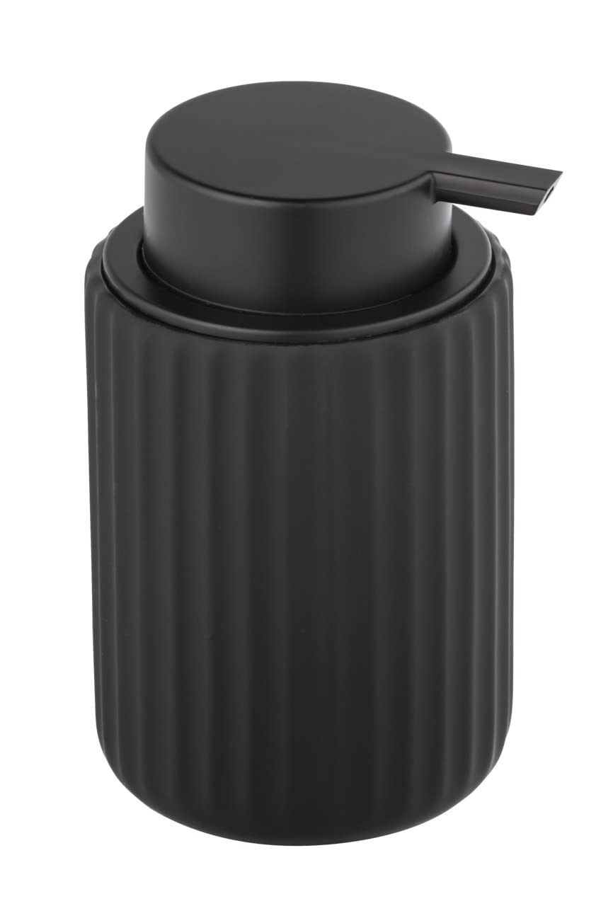 Wenko Belluno Dispenser Sapone Ceramica Nero 300 ml