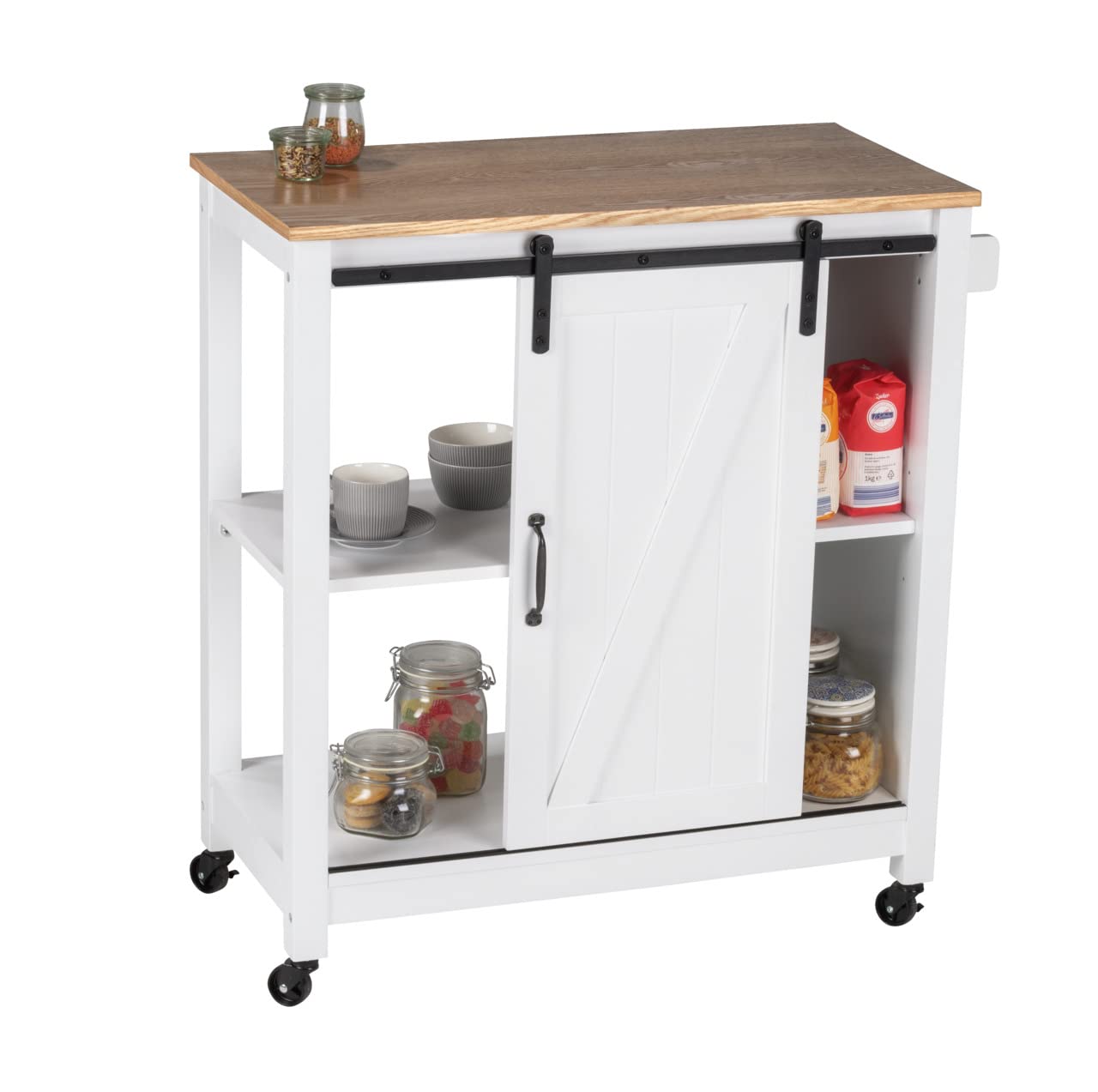 Wenko Country House Camarera Carrello Cucina a 3 Ripiani