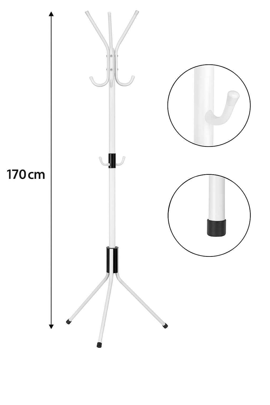 Cecaro Group Appendiabiti Terra attaccapanni alluminio 170 cm