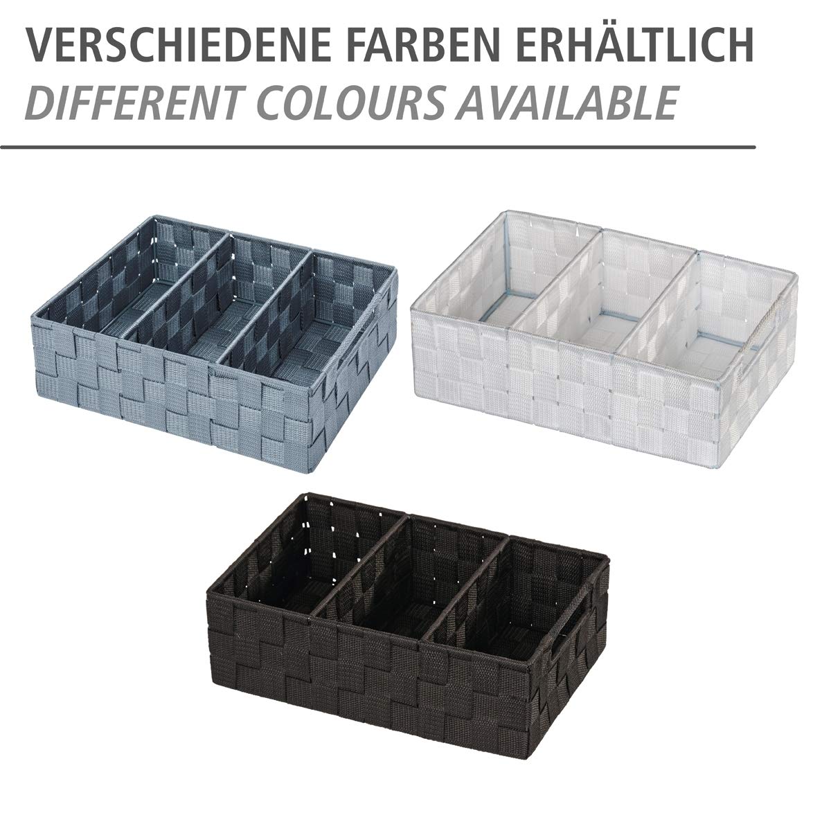 Wenko Adria contenitore nero 6 l con maniglia