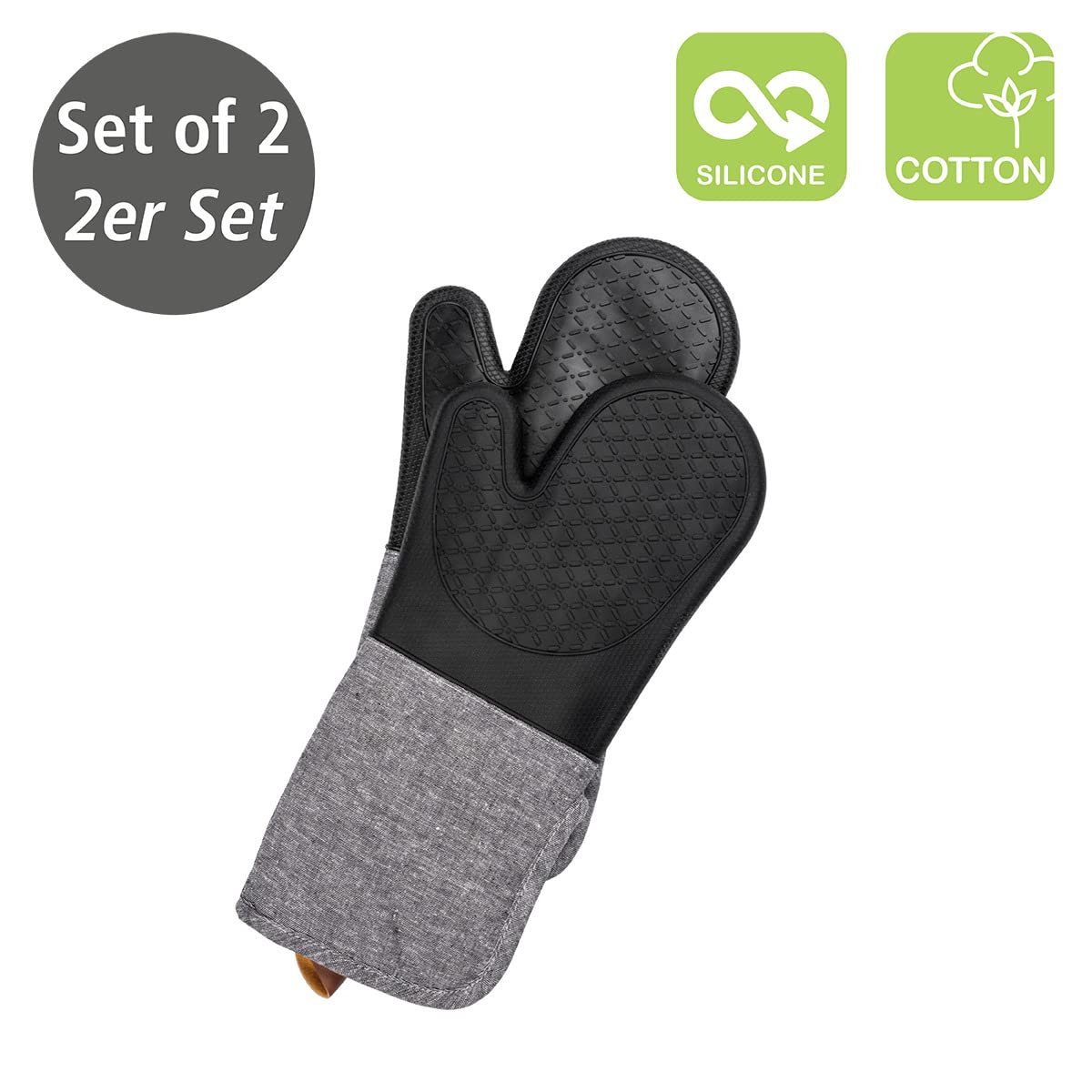 Wenko Black Outdoor Kitchen Ada guanti barbecue 2 pezzi