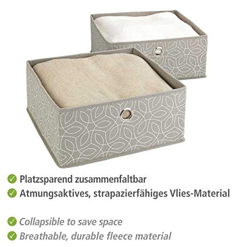 Wenko Balance Organizer Cassetti 2 Pezzi TNT Tortora 28x28 cm