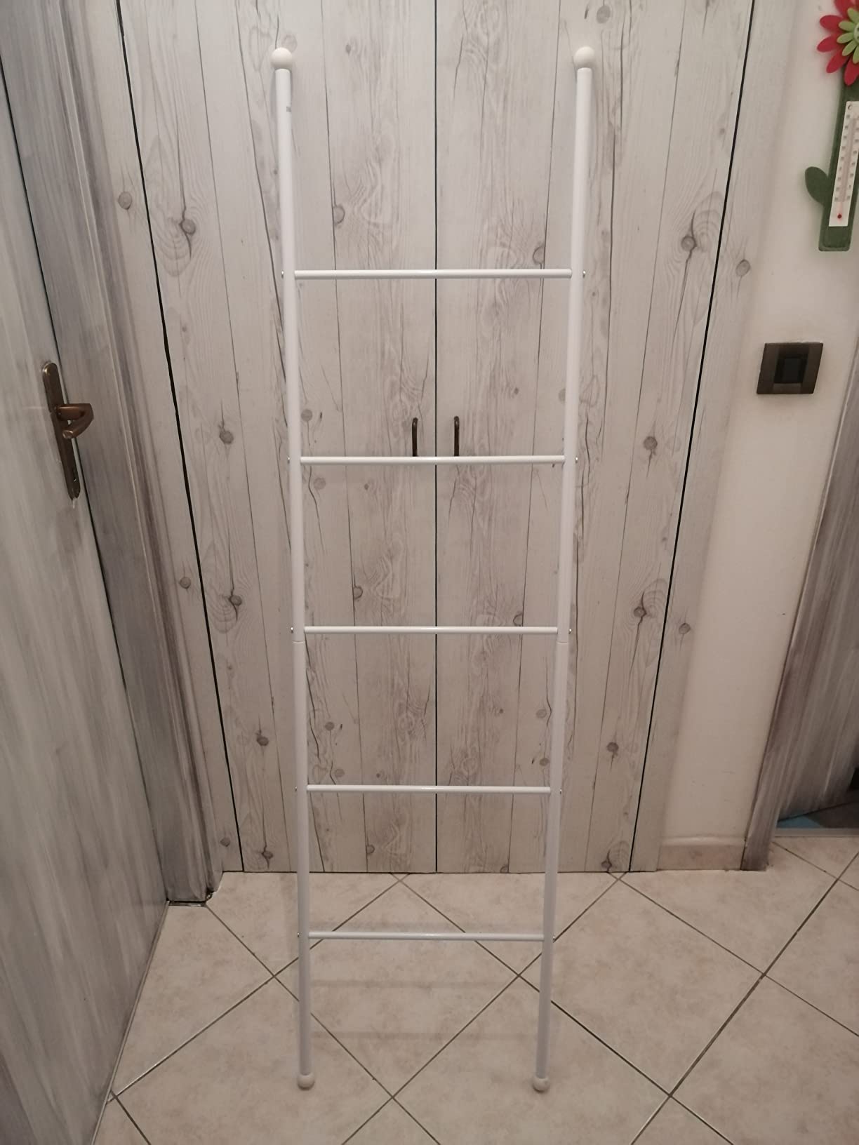 Wenko Viva scala portasciugamani bianca 43x156,5x3,5 cm acciaio