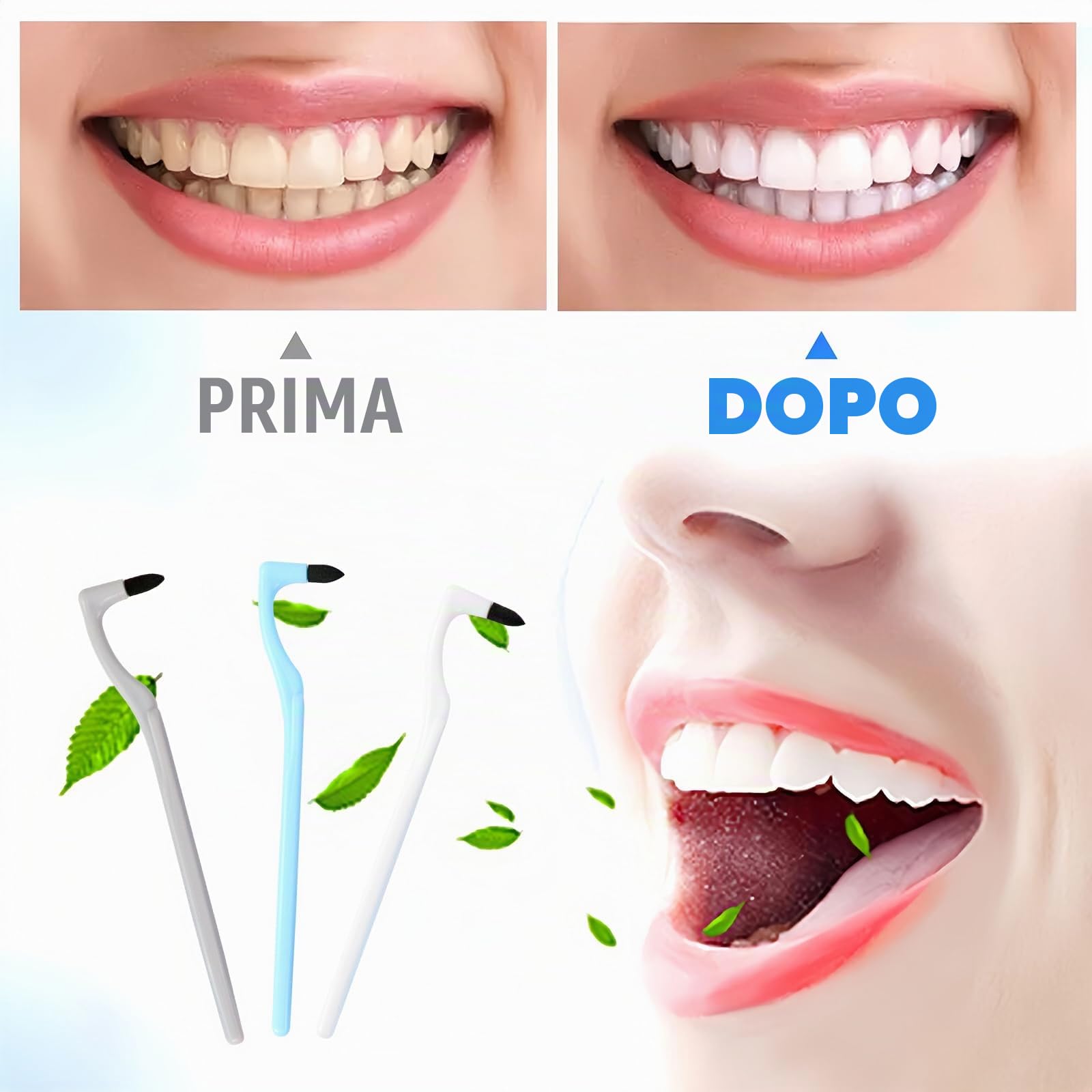 Quelcc Stain Remover Gomma Smacchiante Denti 3 Pezzi