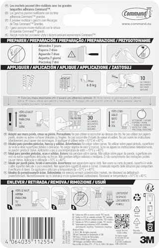 Command Gancio Multiuso XL adesivo bianco 6,8 kg