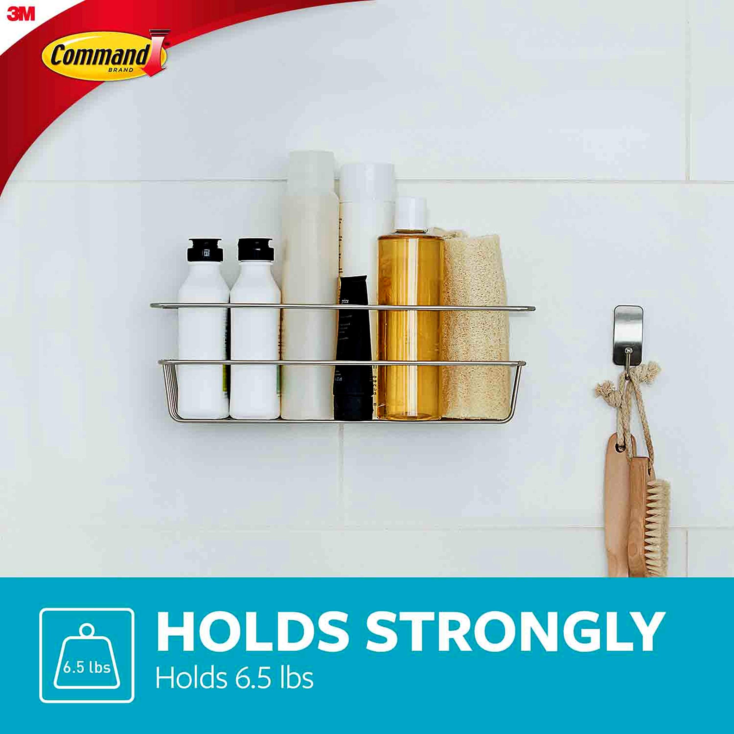 Command Cestello Bagno Doccia Nichel Satinato 4 strisce