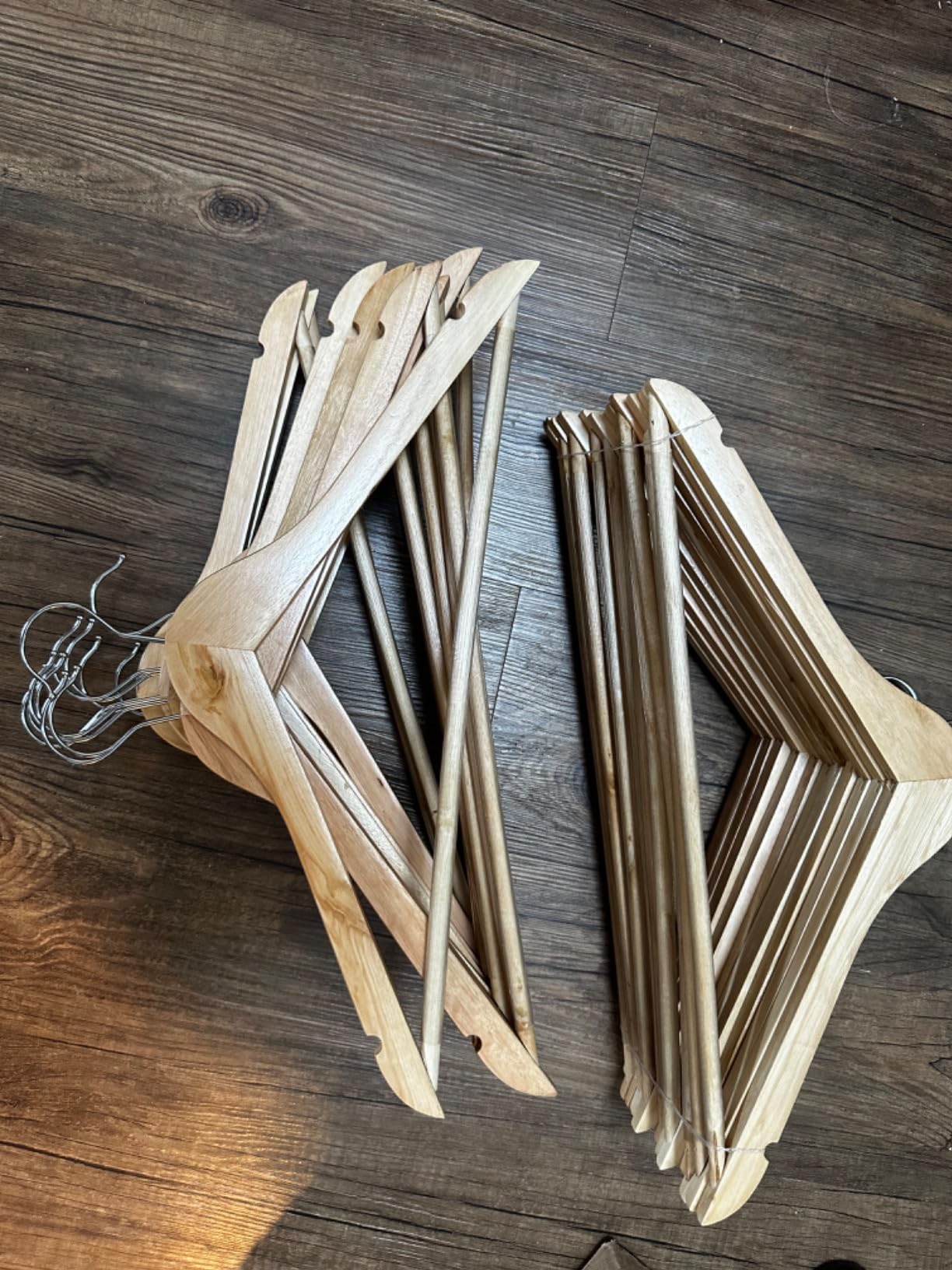 Wenko Eco Grucce Legno Naturale 45 cm 24 Pezzi salvaspazio