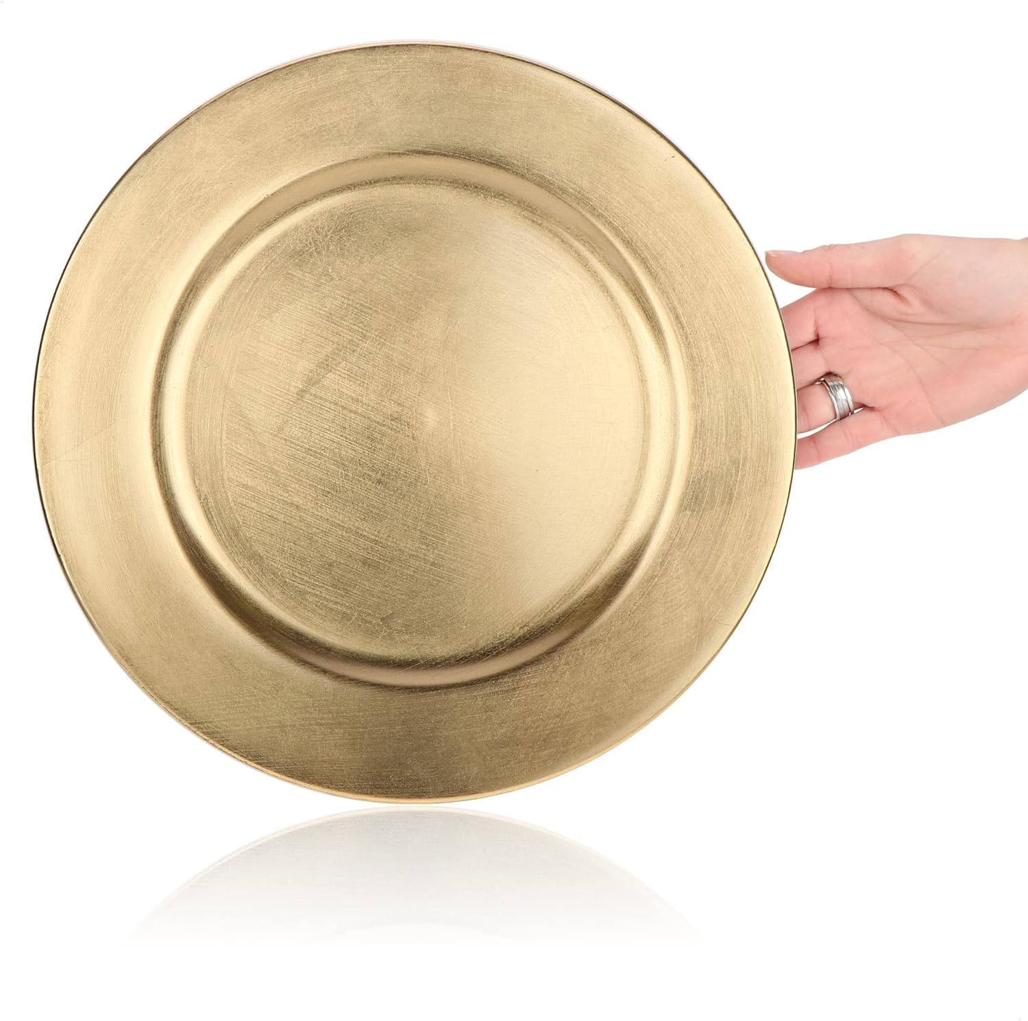 Cecaro Group Sottopiatti Oro 33 cm Sottopiatti 6 Pezzi Eleganti