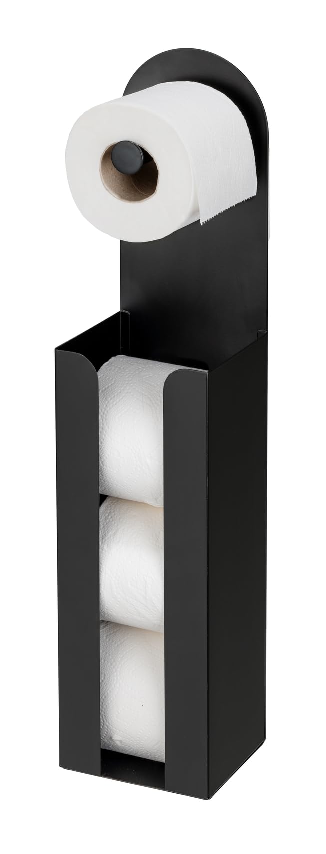 Wenko Agira Portacarta 2in1 Nero 12x54 cm