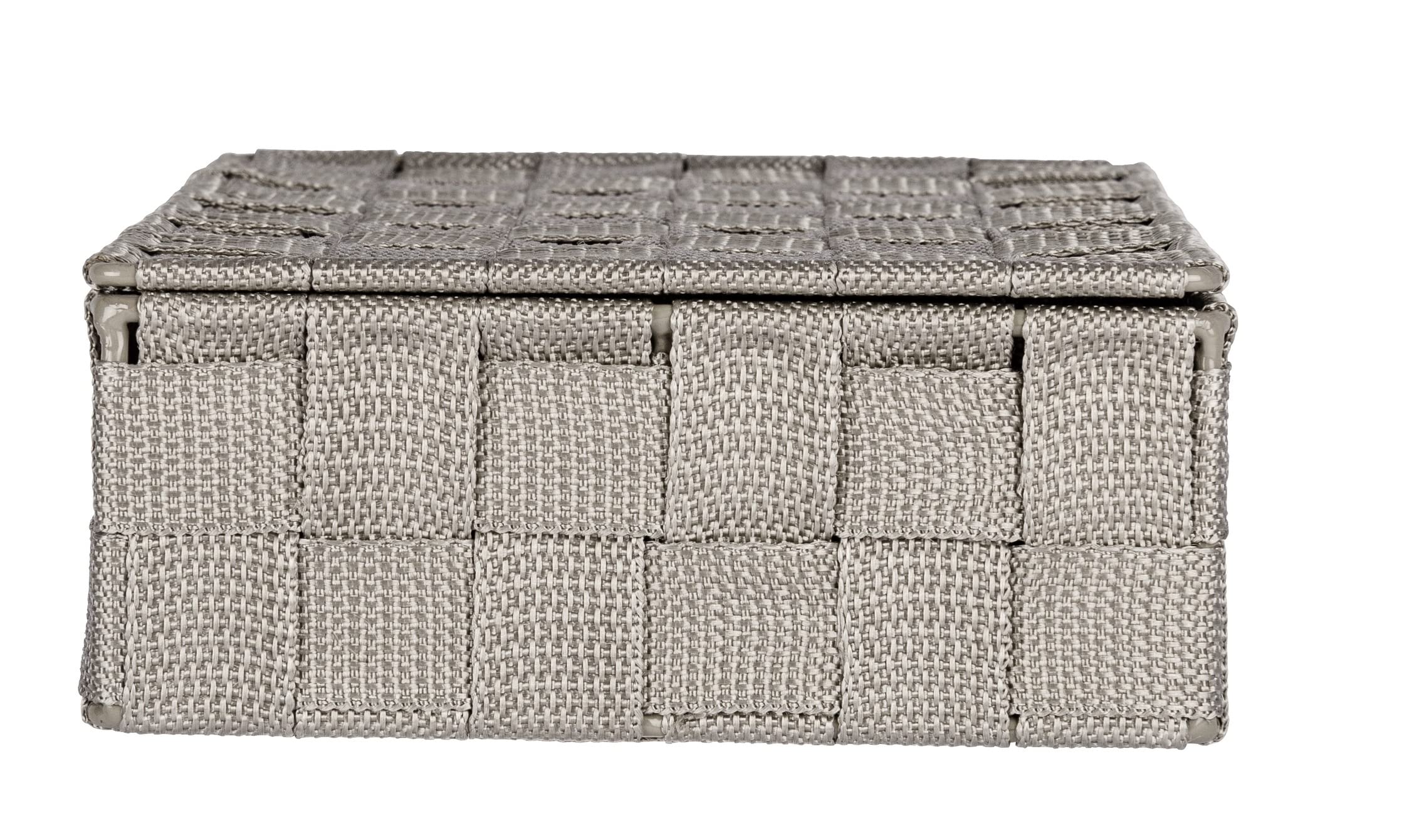 Wenko Adria organizer piccolo taupe con coperchio intrecciato