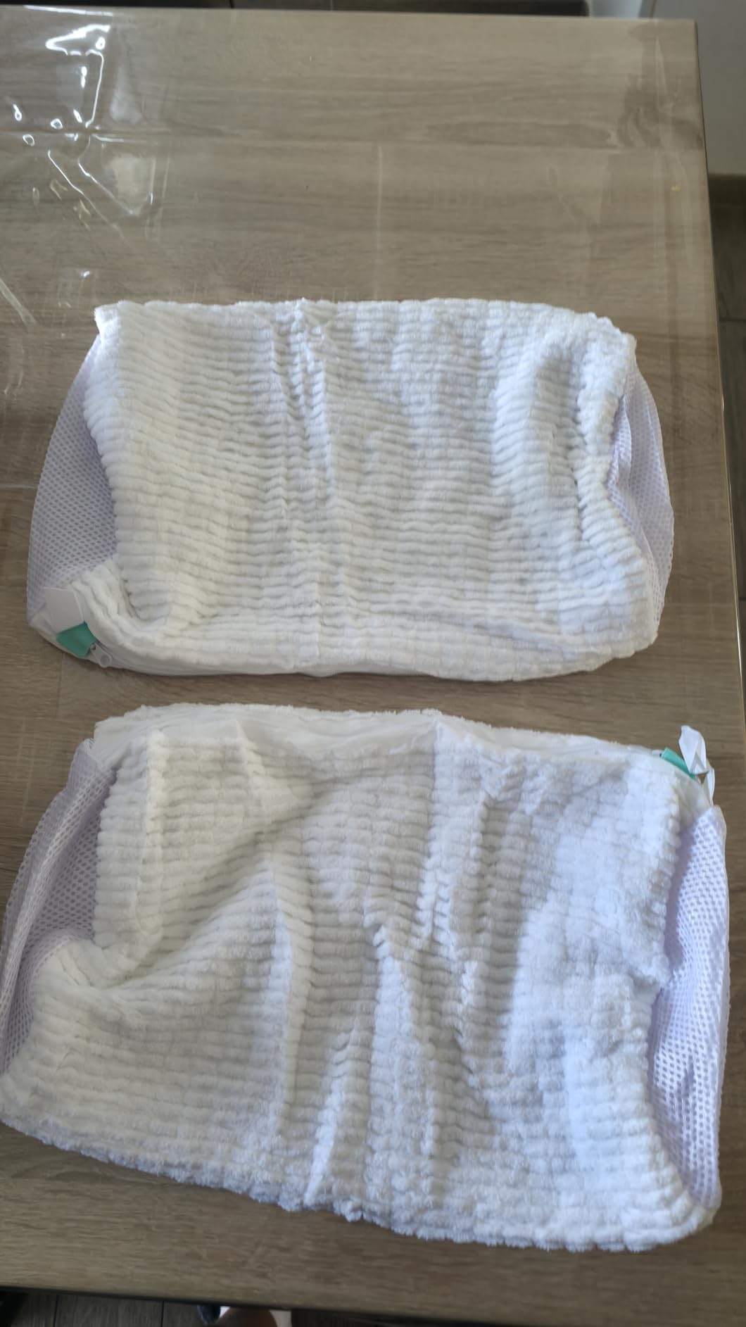 Quelcc Sacchetto Lavatrice Scarpe Bianco 2 Pezzi 39x19 cm
